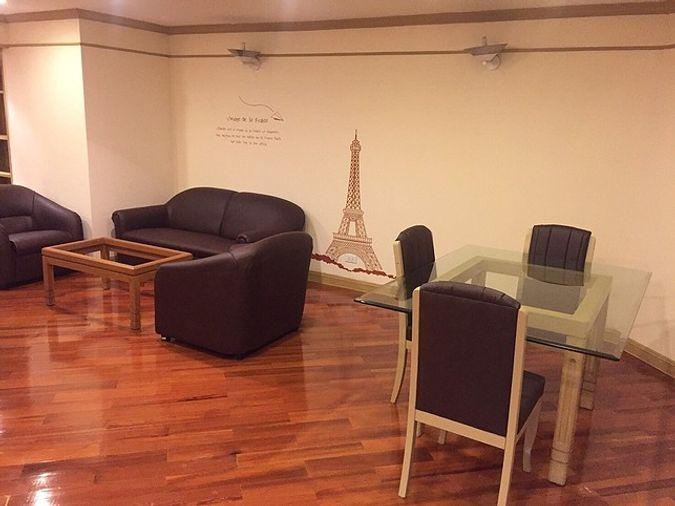 picture  Flora Ville. 2beds 100sq.m. near Airport link Huamark. Line id: @pfagent - 3/15