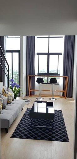 รูป T1035 คอนโดให้เช่า IDEO New Rama 9 (ไอดีโอ พระราม 9-ตัดใหม่) ห้องสวย เฟอร์ครบ มีเครื่องซักผ้า ราคาพิเศษ - รูปที่ 1/9