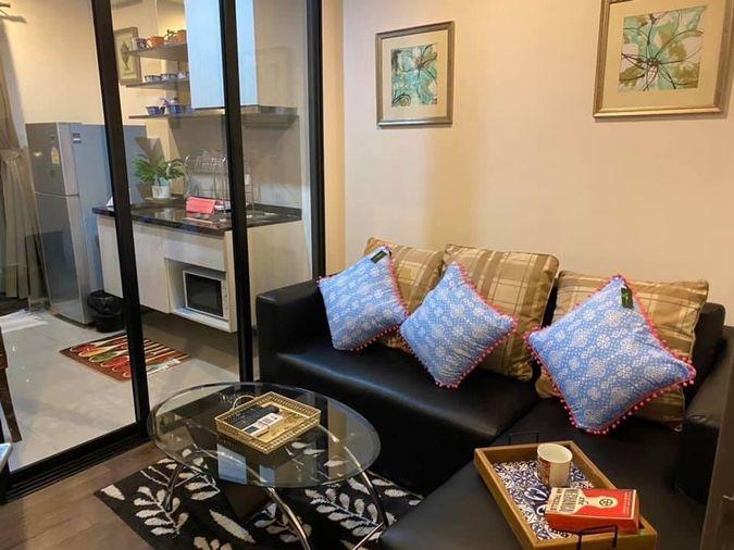 รูป T1161 คอนโดให้เช่า The Base Park East Sukhumvit 77 (เดอะ เบส พาร์ค อีสท์ สุขุมวิท 77) ห้องสวย เฟอร์ครบ มีเครื่องซักผ้า ราคาพิเศษ - รูปที่ 4/9