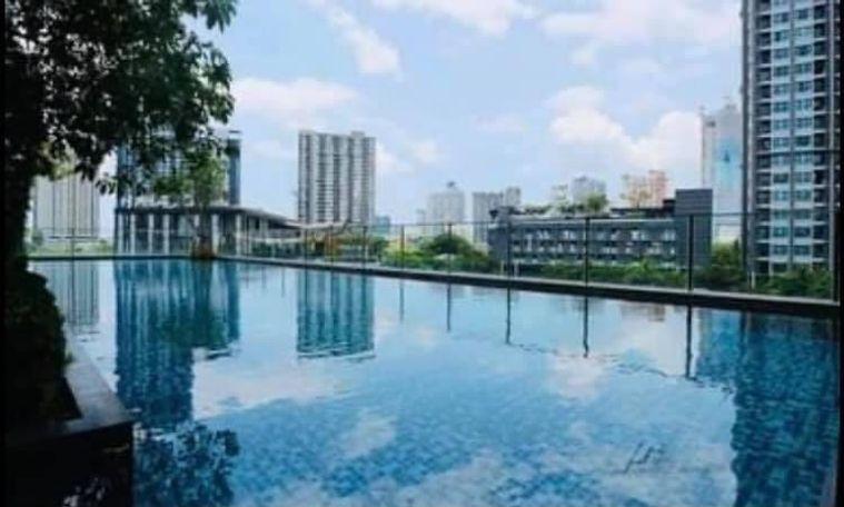 รูป T1161 คอนโดให้เช่า The Base Park East Sukhumvit 77 (เดอะ เบส พาร์ค อีสท์ สุขุมวิท 77) ห้องสวย เฟอร์ครบ มีเครื่องซักผ้า ราคาพิเศษ - รูปที่ 9/9