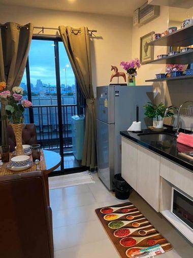 รูป T1161 คอนโดให้เช่า The Base Park East Sukhumvit 77 (เดอะ เบส พาร์ค อีสท์ สุขุมวิท 77) ห้องสวย เฟอร์ครบ มีเครื่องซักผ้า ราคาพิเศษ - รูปที่ 5/9
