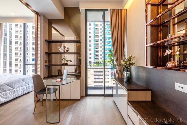 รูป T1194 คอนโดให้เช่า Celes Asoke (เซอเลส อโศก) ห้องสวย เฟอร์ครบ มีเครื่องซักผ้า ราคาพิเศษ - รูปที่ 4/18