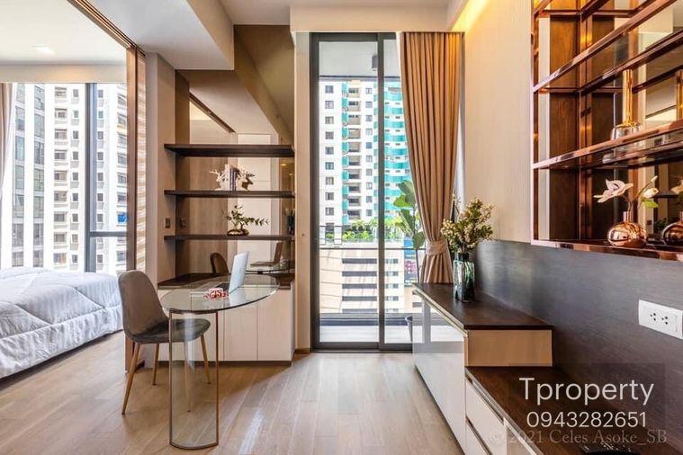 รูป T1194 คอนโดให้เช่า Celes Asoke (เซอเลส อโศก) ห้องสวย เฟอร์ครบ มีเครื่องซักผ้า ราคาพิเศษ - รูปที่ 4/18