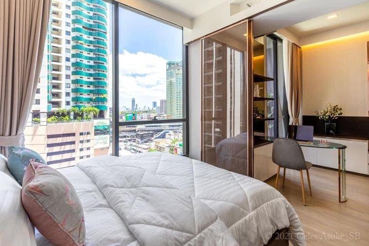 รูป T1194 คอนโดให้เช่า Celes Asoke (เซอเลส อโศก) ห้องสวย เฟอร์ครบ มีเครื่องซักผ้า ราคาพิเศษ - รูปที่ 1/18