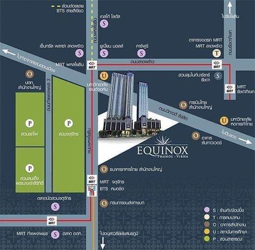 รูป T1196 คอนโดให้เช่า EQUINOX PHAHOL-VIBHA (อีควิน๊อกซ์ พหลโยธิน-วิภาวดี) ห้องสวย เฟอร์ครบ มีเครื่องซักผ้า ราคาพิเศษ - รูปที่ 15/15