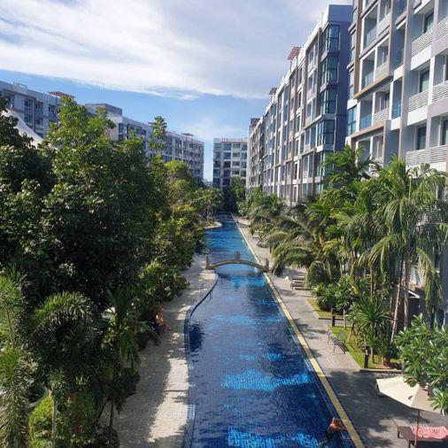 รูป pool view💧  💧  💧 ดุสิต แกรนด์ ปาร์ค   ( Dusit Grand Park Condo Resort ) 💧  💧  💧ฝั่งวิวสระ ชั้น4อาคาร A - รูปที่ 43/43