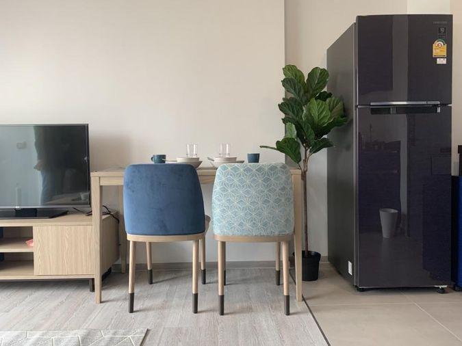 picture Condo for rent, XT Ekkamai, 1 bedroom, corner room, cute decoration 🌈 - 4/9