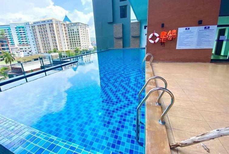 รูป 🟪 🟪 🟪 ลัดดาพลัส คอนโด ชั้น18  C7 34ตรม ใกล้เซ็นทรัลศรีราชา 🟪 🟪 🟪 ซีวิวเห็นทั้งทะเลทั้งภูเขาวิวสวยมากห้องริม - รูปที่ 27/31
