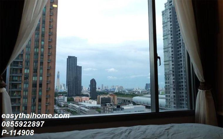 รูป P-114908 — ขายคอนโดพร้อมผู้เช่า (30k/ด.) ติด MRT เพชรบุรี เพียง 98 ม. - Q Asoke 2 นอน ราคา 9.15 ล้านบาท โทร 085-592-2897 Line: @easythaihome - รูปที่ 15/16
