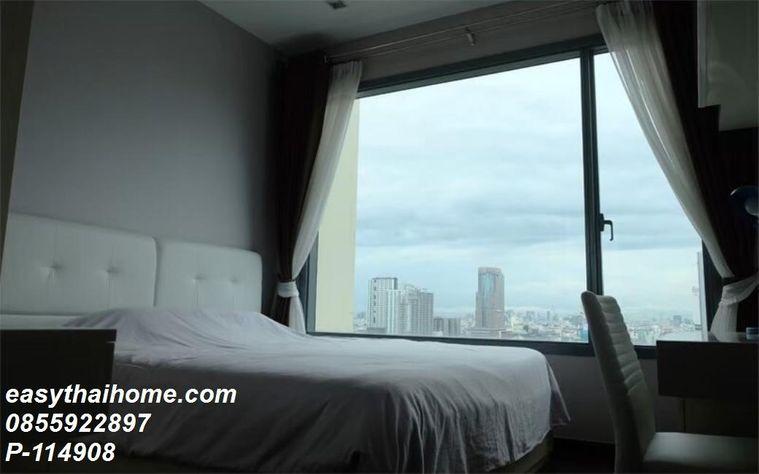 รูป P-114908 — ขายคอนโดพร้อมผู้เช่า (30k/ด.) ติด MRT เพชรบุรี เพียง 98 ม. - Q Asoke 2 นอน ราคา 9.15 ล้านบาท โทร 085-592-2897 Line: @easythaihome - รูปที่ 7/16