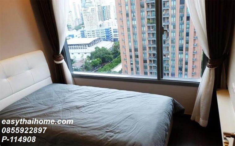 รูป P-114908 — ขายคอนโดพร้อมผู้เช่า (30k/ด.) ติด MRT เพชรบุรี เพียง 98 ม. - Q Asoke 2 นอน ราคา 9.15 ล้านบาท โทร 085-592-2897 Line: @easythaihome - รูปที่ 2/16