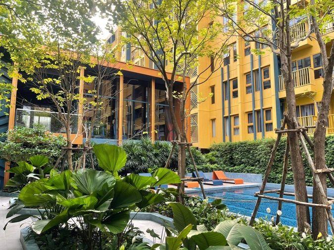 รูป T1270 คอนโดให้เช่า THE BASE Sukhumvit 50 (เดอะ เบส สุขุมวิท 50) ห้องสวย เฟอร์ครบ ราคาพิเศษ  - รูปที่ 14/19
