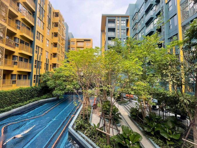 รูป T1270 คอนโดให้เช่า THE BASE Sukhumvit 50 (เดอะ เบส สุขุมวิท 50) ห้องสวย เฟอร์ครบ ราคาพิเศษ  - รูปที่ 12/19