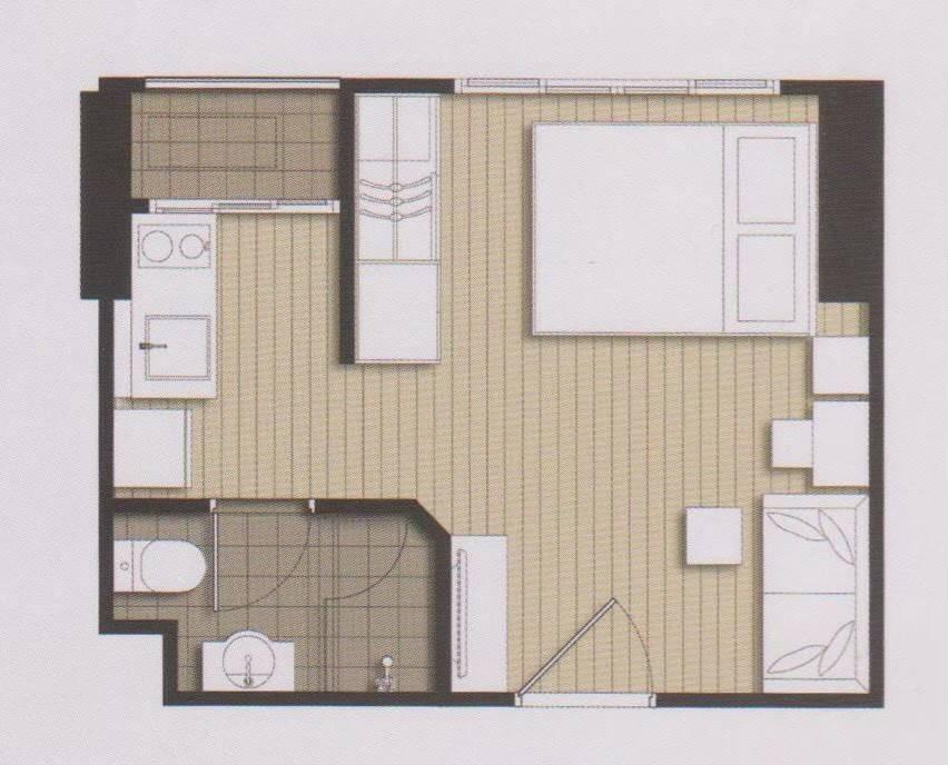 picture Condo for sale, Studio IDEO Wutthakat size 21.79 sq. m., 29th floor, Pool view BTS Wutthakat - 7/7