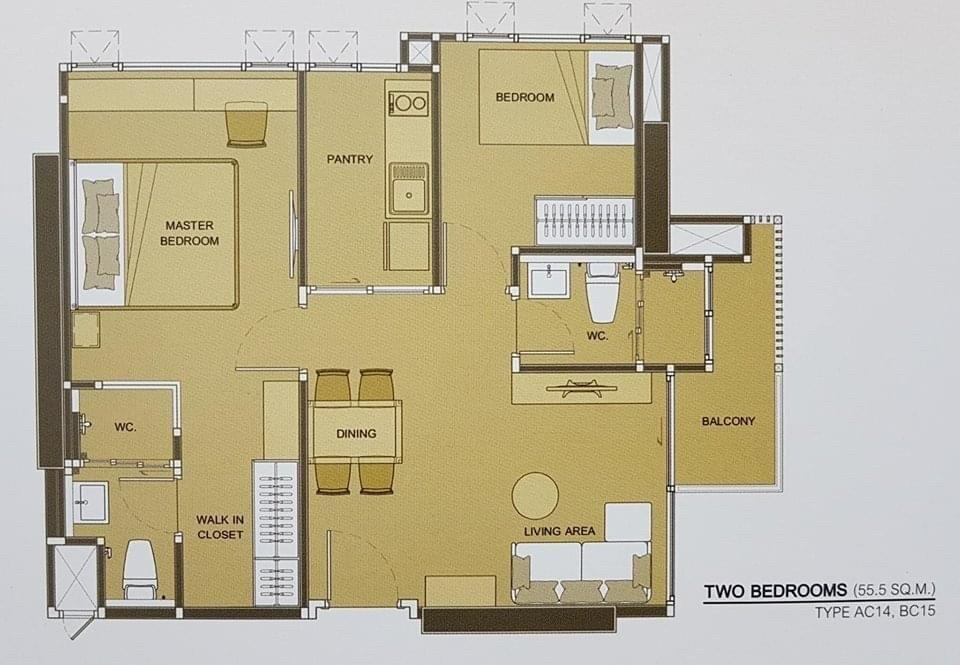 รูป T1307 คอนโดให้เช่า Life Ratchadapisek (ไลฟ์ รัชดาภิเษก) ห้องสวย เฟอร์ครบ ราคาพิเศษ - รูปที่ 17/17