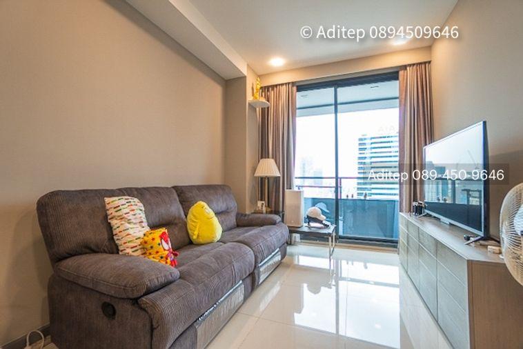 picture M Silom, Luxury Condo for Sale, 2 beds, 2 baths, 61 sqm., High Floor, Nice Decoration, near BTS, Pet Friendly - 3/25