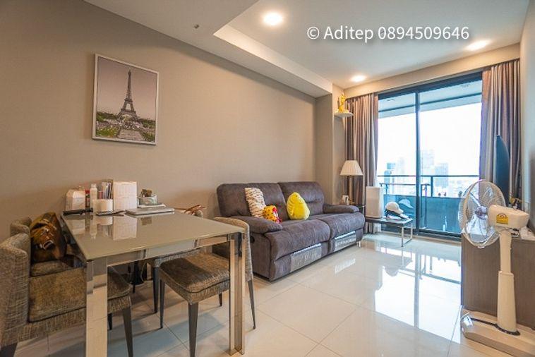 picture M Silom, Luxury Condo for Sale, 2 beds, 2 baths, 61 sqm., High Floor, Nice Decoration, near BTS, Pet Friendly - 6/25