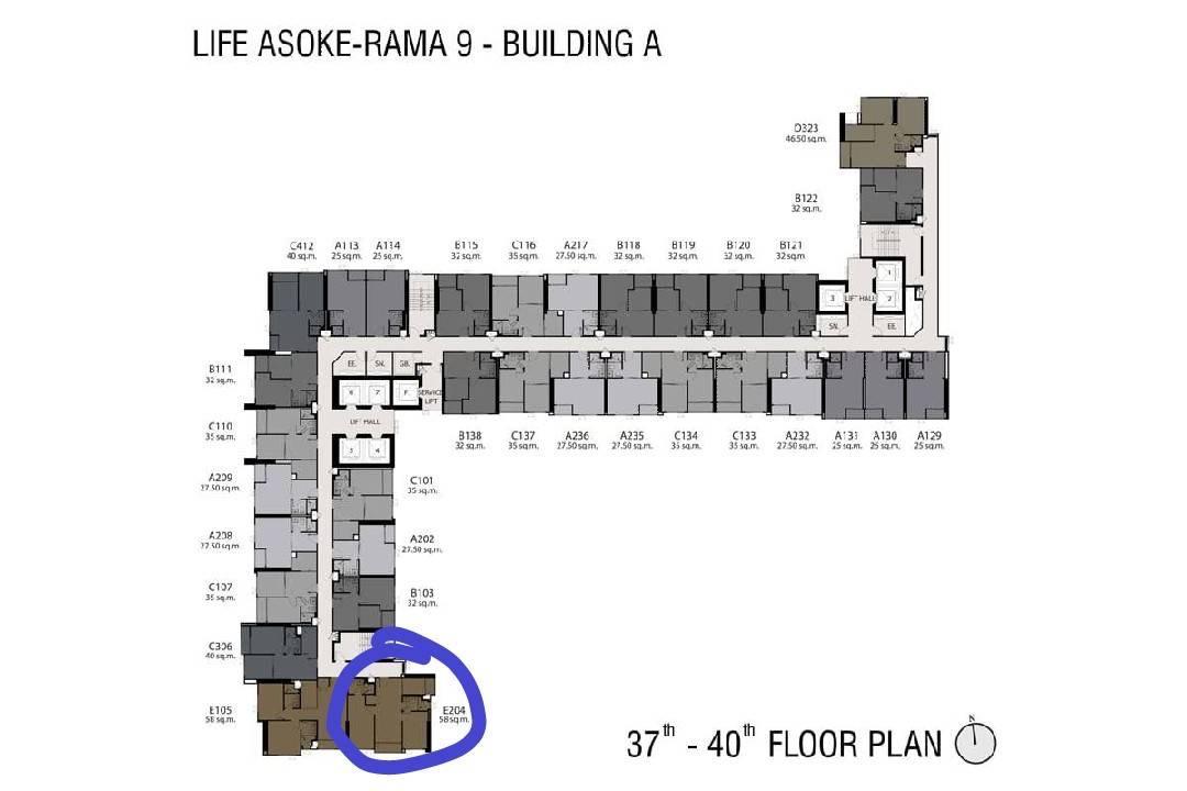 รูป TY1038 คอนโดให้เช่า LIFE Asoke - Rama 9 (ไลฟ์ อโศก - พระราม 9) ห้องมุม ห้องสวย เฟอร์ครบ ราคาพิเศษ  - รูปที่ 16/16