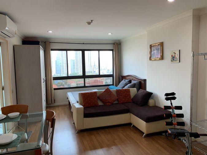 picture P-123997 Chao Phraya River View! Lumpini Place Narathiwas Studio, Great Price, Near MRT Lumpini! | Line Id @easythaihome | +66(0)85-592-2897 - 1/9
