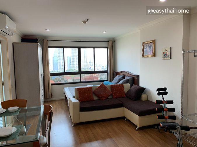 picture P-123997 Chao Phraya River View! Lumpini Place Narathiwas Studio, Great Price, Near MRT Lumpini! | Line Id @easythaihome | +66(0)85-592-2897 - 1/9