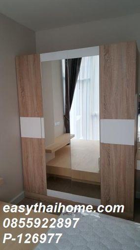 รูป P-126977 คอนโดหรู Duplex 2 ห้องนอน วิวเมือง! เดอะ สกาย สุขุมวิท ใกล้ MRT อโศก 35,000 บาท | Line Id @easythaihome | 085-592-2897 - รูปที่ 23/27