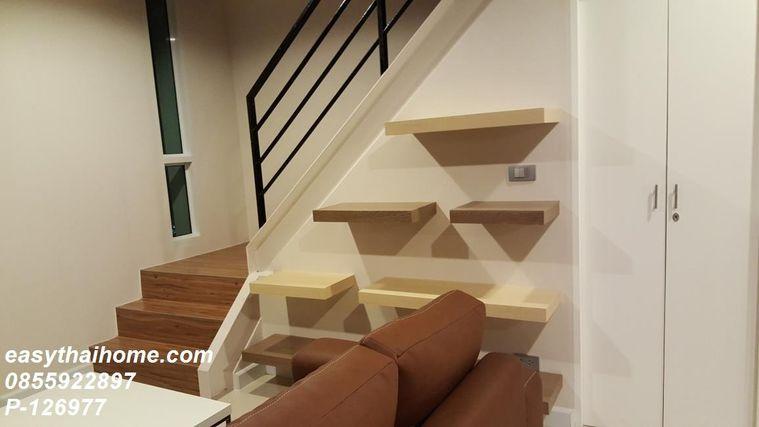 รูป P-126977 คอนโดหรู Duplex 2 ห้องนอน วิวเมือง! เดอะ สกาย สุขุมวิท ใกล้ MRT อโศก 35,000 บาท | Line Id @easythaihome | 085-592-2897 - รูปที่ 16/27