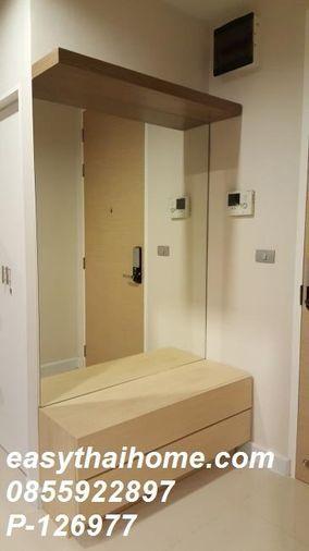 รูป P-126977 คอนโดหรู Duplex 2 ห้องนอน วิวเมือง! เดอะ สกาย สุขุมวิท ใกล้ MRT อโศก 35,000 บาท | Line Id @easythaihome | 085-592-2897 - รูปที่ 9/27