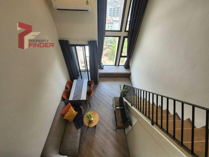 รูป Rds-1013 ให้เช่าคอนโด เดอะ เบส สะพานใหม่ ห้อง loft 2 ชั้น พร้อมเข้าอยู่ 🔥🔥🔥 นัดชมห้องด่วน 🟥 Line@ : @propertyfinder - รูปที่ 2/20