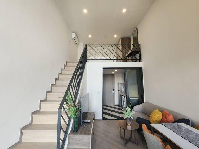 รูป Rds-1013 ให้เช่าคอนโด เดอะ เบส สะพานใหม่ ห้อง loft 2 ชั้น พร้อมเข้าอยู่ 🔥🔥🔥 นัดชมห้องด่วน 🟥 Line@ : @propertyfinder - รูปที่ 1/20