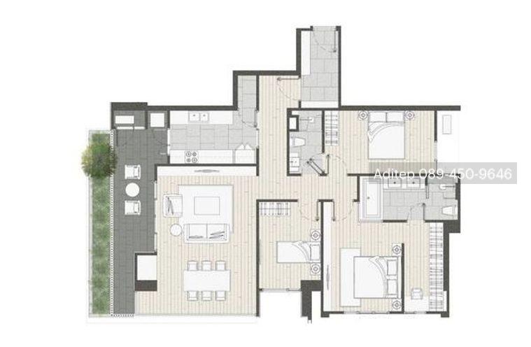 รูป ขายคอนโด KALM Penthouse ขนาด 142 ตรม. 2 ห้องนอน 2 ห้องน้ำ ในซอยศูนย์วิจัย 2 ใกล้ รพ.กรุงเทพ ใกล้ทองหล่อ พื้นที่เยอะเหมือนอยู่บ้าน - รูปที่ 35/36