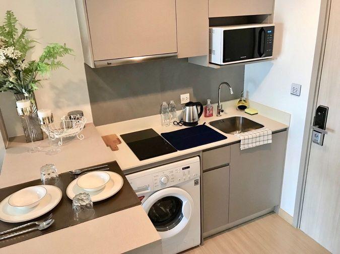 รูป ให้เช่า 💫🏢 Whizdom Connect Sukhumvit 🏢💫 one bedroom บิ้วอินเฟอร์ครบ ห้องสวย  ใกล้ BTS,แหล่งช้อปปิ้ง 🚆🛍️ - รูปที่ 3/5