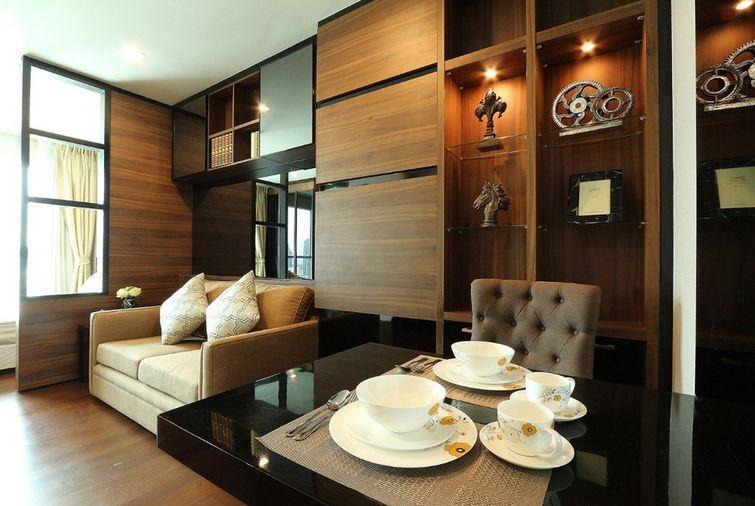 รูป Tel. 096-789-4614 คอนโด ไอวี่ ทองหล่อ สวยและราคาดีสุดในโครงการ ขนาด 36 ตารางเมตร ชั้นสูง วิวทิศใต้หันไปทาง J Avenue เฟอร์ built in - รูปที่ 1/11
