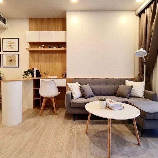 picture Tropical Style Room!!! (1B1B) One9Five Asoke -Rama 9  LineID : Habitant (With@ Ahead) - 2/4