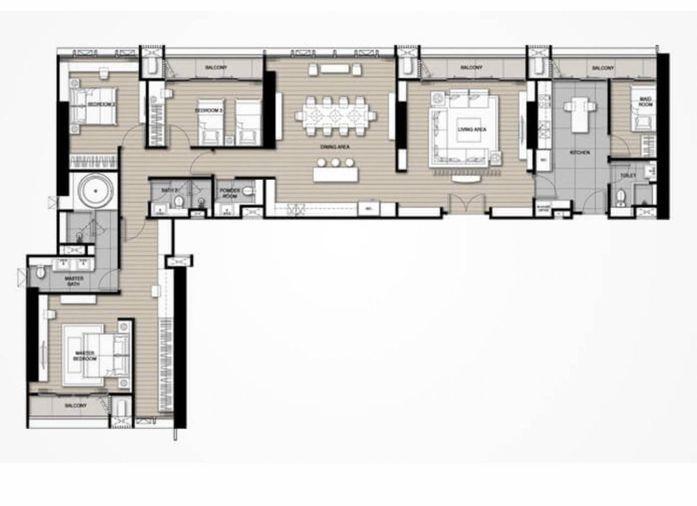 รูป Penthouse 4 ห้องนอน วิซดอมส์ เอสเซ็น(RT-01) - รูปที่ 21/22