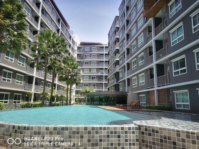 รูป มี3ห้องห้องสวย มีที่กั้นนก📱📱📱คอนโดเดอะทรัสต์ อมตะชลบุรี ชั้น6  8 ตึกB C ตึกทีมีสระน้ำ ฟิตเนต📱📱📱 - รูปที่ 36/46