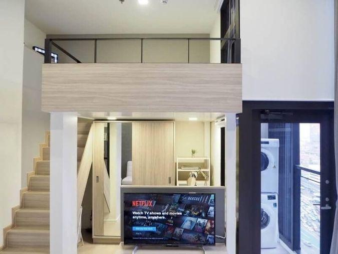 picture G7781💖中国客户，请加微信。(在联系方式的旁边)For rent Chewathai Residence Asoke Line ❤️💜@condopremium💜❤️Ready to move in ⬛🟨 📞 065 695 3645🟨⬛ - 3/8
