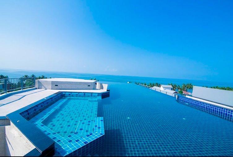 รูป ขายคอนโดวิวทะเล บางแสน ห้องสวย ชั้นบนสุด วิวทะเล The Patio อาคารB  ใกล้มหาวิทยาลัยบูรพา 081-654-9151 - รูปที่ 9/12