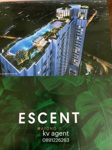 รูป 🏤 🏤 🏤ให้เช่า ESCENT Rayong 🏦 Escent 2 ชั้น 6วิวตลาดน้ำ🏤 🏤 🏤 - รูปที่ 17/18