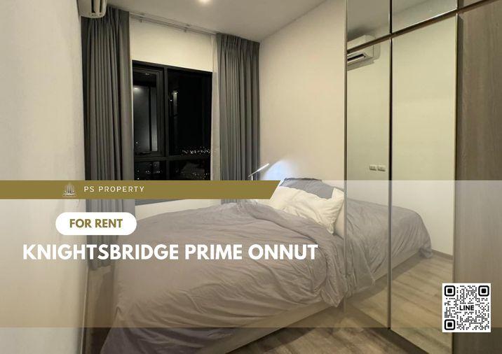 รูป ให้เช่า📣 KnightsBridge Prime Onnut 📣  ห้องใหม่สวย เครื่องใช้ไฟฟ้าและเฟอร์นิเจอร์ครบ ใกล้ BTS อ่อนนุช - รูปที่ 1/10