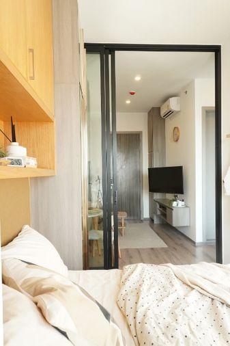 รูป ให้เช่า📣Knightsbridge Prime Onnut📣 ตกแต่งสไตล์มินิมอล Muji เฟอร์นิเจอร์ เครื่องใช้ไฟฟ้าครบ ใกล้ BTS อ่อนนุช - รูปที่ 3/19
