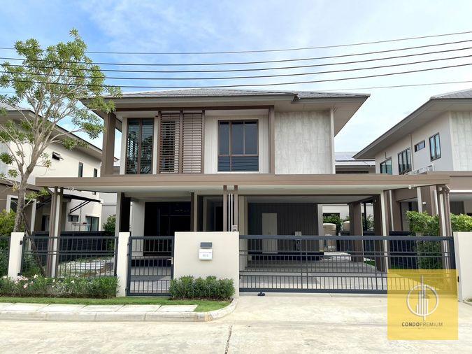 รูป SC0384🔥 ขายด่วนหมู่บ้าน บุราสิริ กรุงเทพกรีฑา 4 ห้องนอน 4 ห้องน้ำ 67.5ตร.ว จอดรถภายในบ้านได้ 4 คัน🔥⬛🟨 📞 065 695 3645🟨⬛ - รูปที่ 1/28