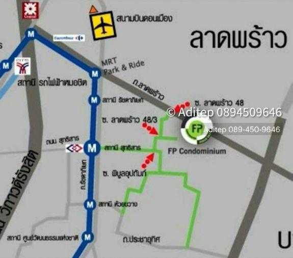 รูป ขาย แฟมิลี่ปาร์ค ลาดพร้าว 48 คอนโดล้านต้นๆ รถไฟฟ้า MRT สุทธิสาร ห้องสตูดิโอ 29 ตรม. ชั้น 5 วิวเมือง เฟอร์นิเจอร์ครบพร้อมอยู่ - รูปที่ 19/20