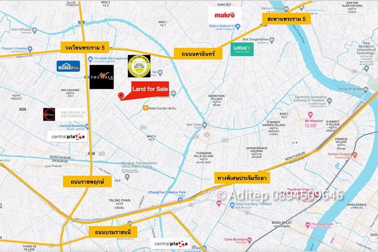 รูป ขายที่ดินราชพฤกษ์ 1 ไร่ 240 ตรว. ซอยบางขนุน 5 หลัง The Walk ราชพฤกษ์ ใกล้วงเวียนพระราม 5 เข้าออกได้ 2 ทาง ทั้งทางถนนนครอินท์ และถนนราชพฤกษ์ - รูปที่ 2/32