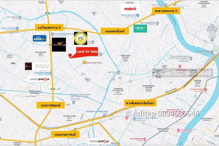 รูป ขายที่ดินราชพฤกษ์ 1 ไร่ 240 ตรว. ซอยบางขนุน 5 หลัง The Walk ราชพฤกษ์ ใกล้วงเวียนพระราม 5 เข้าออกได้ 2 ทาง ทั้งทางถนนนครอินท์ และถนนราชพฤกษ์ - รูปที่ 2/32