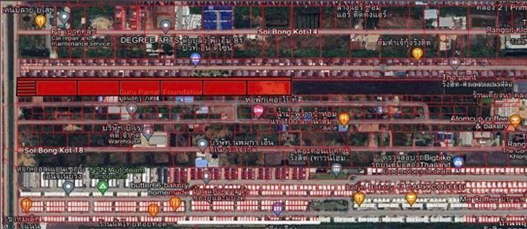 รูป ขายที่ดินคลองสอง คลองหลวง ปทุมธานี แปลงสวย รูปสี่เหลี่ยมผืนผ้า ขนาด 13-2-77 ไร่ - รูปที่ 2/6