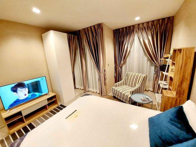 picture G7908💛中国客户，请加微信。(在联系方式的旁边)For rent Life Asoke-Rama 9 Line ❤️💜@condopremium💜❤️Ready to move in ⬛🟨 📞 065 695 3645🟨⬛ - 2/8