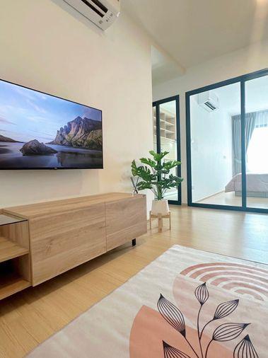 picture G7921💛中国客户，请加微信。(在联系方式的旁边)For rent Chewathai Hallmark Ladprao - Chokchai 4 (Phase 2) Line ❤️💜@condopremium💜❤️Ready to move in⬛🟨 📞 065 695 3645🟨⬛ - 4/10