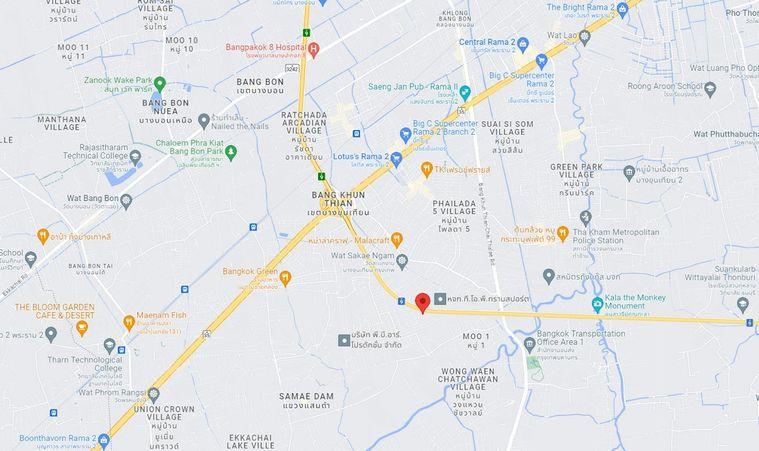 รูป Call : 061-509-4266 ขายที่ดินติดทางด่วนวงแหวนรอบกรุงเทพฝั่งใต้ พระราม 2 บางขุนเทียน-ชายทะเล เนื้อที่ 15-3-8 ไร่ ราคา 270,405,000 บาท - รูปที่ 6/6