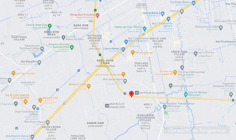 รูป Call : 061-509-4266 ขายที่ดินติดทางด่วนวงแหวนรอบกรุงเทพฝั่งใต้ พระราม 2 บางขุนเทียน-ชายทะเล เนื้อที่ 15-3-8 ไร่ ราคา 270,405,000 บาท - รูปที่ 6/6