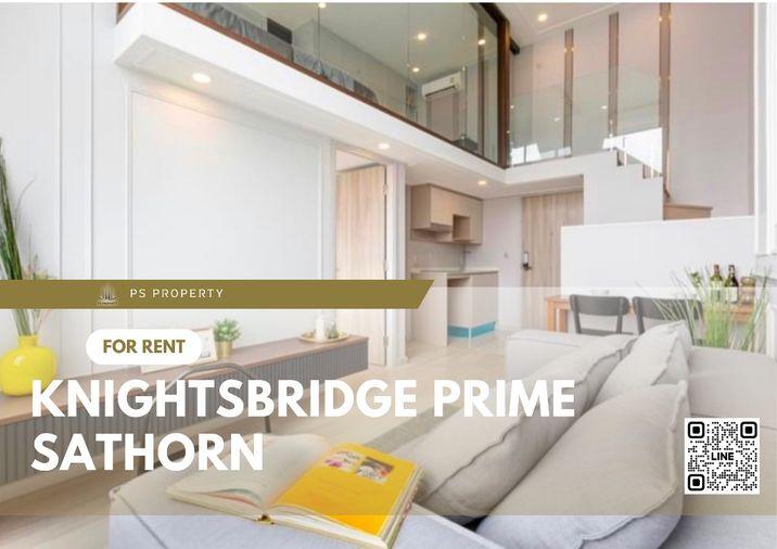 รูป ให้เช่า⭐KnightsBridge Prime Sathorn⭐ ห้อง Duplex พร้อมเฟอร์นิเจอร์ เครื่องใช้ไฟฟ้า ใกล้ BTS ช่องนนทรี - รูปที่ 1/10